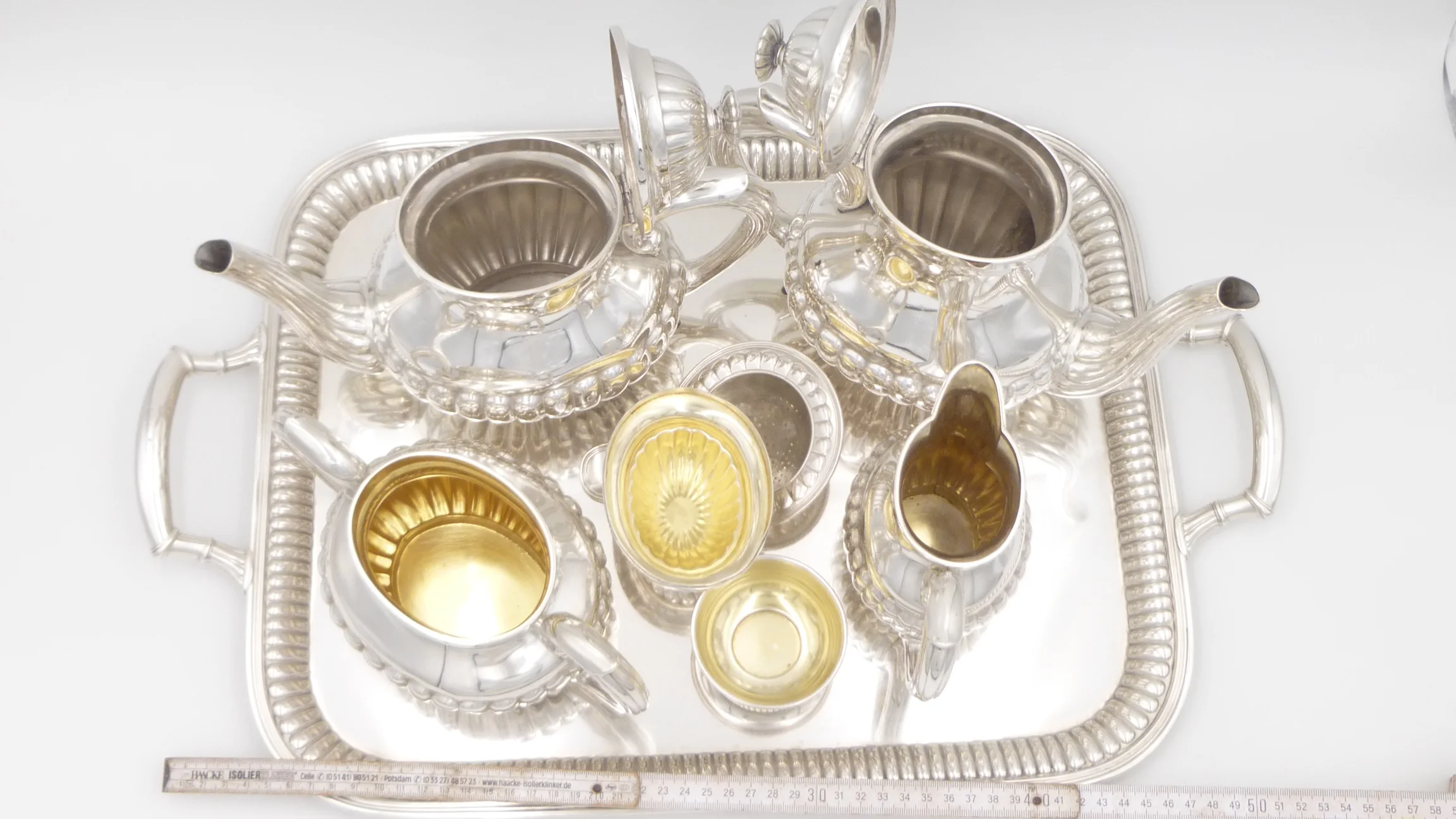 Das ganze Kaffee- und Teeservice Grössenvergleich