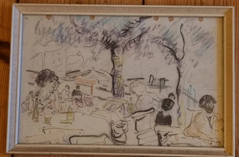 Skizze Aquarell Bleistift 50iger Jahre