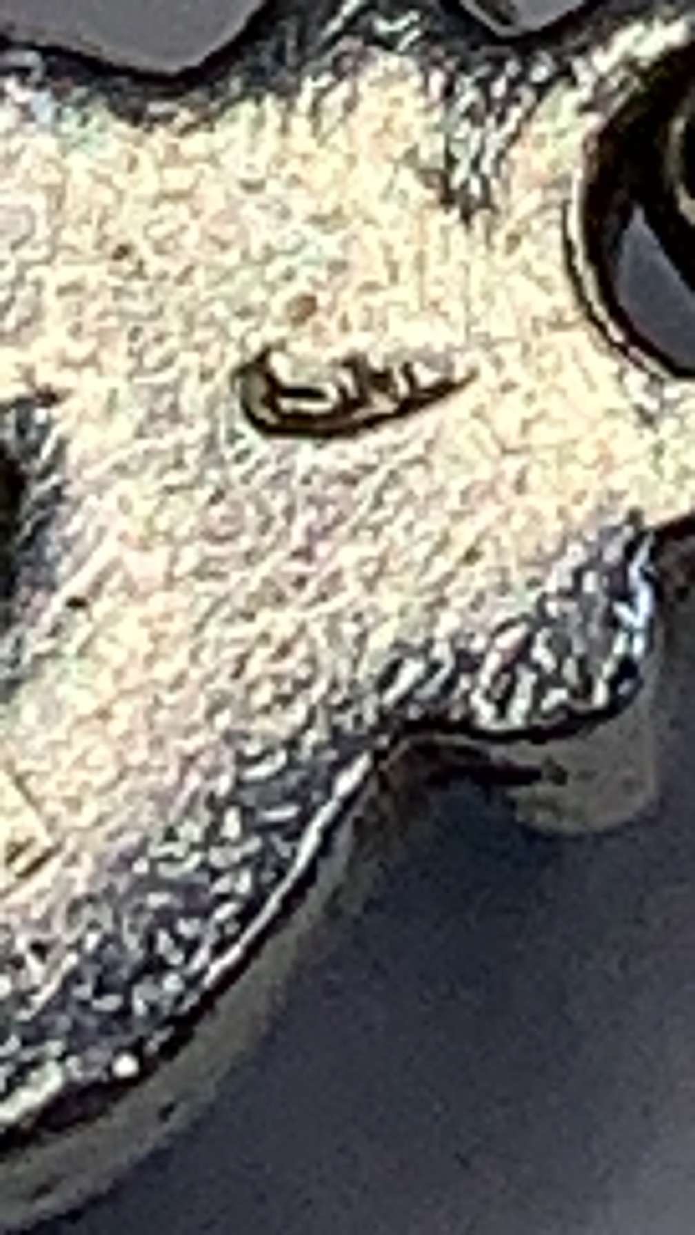 S mit deutlichem ovalen Rand