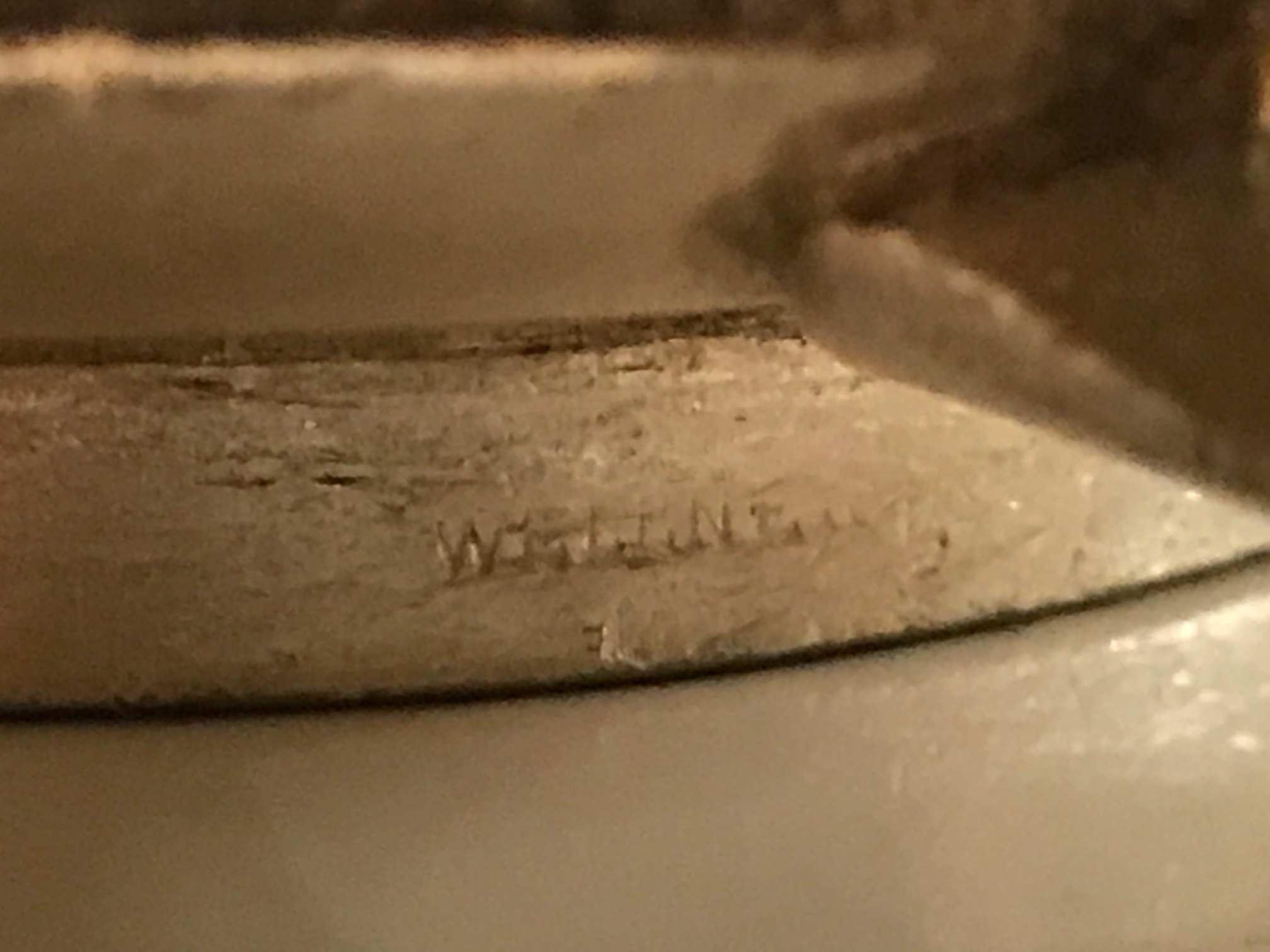 kleine Schale mit Henkel Stempel: WELLNER