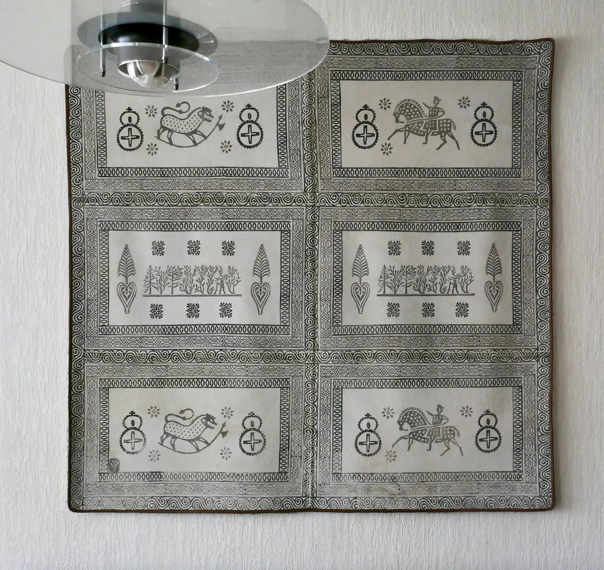 Gesamtansicht des Wandbehangs