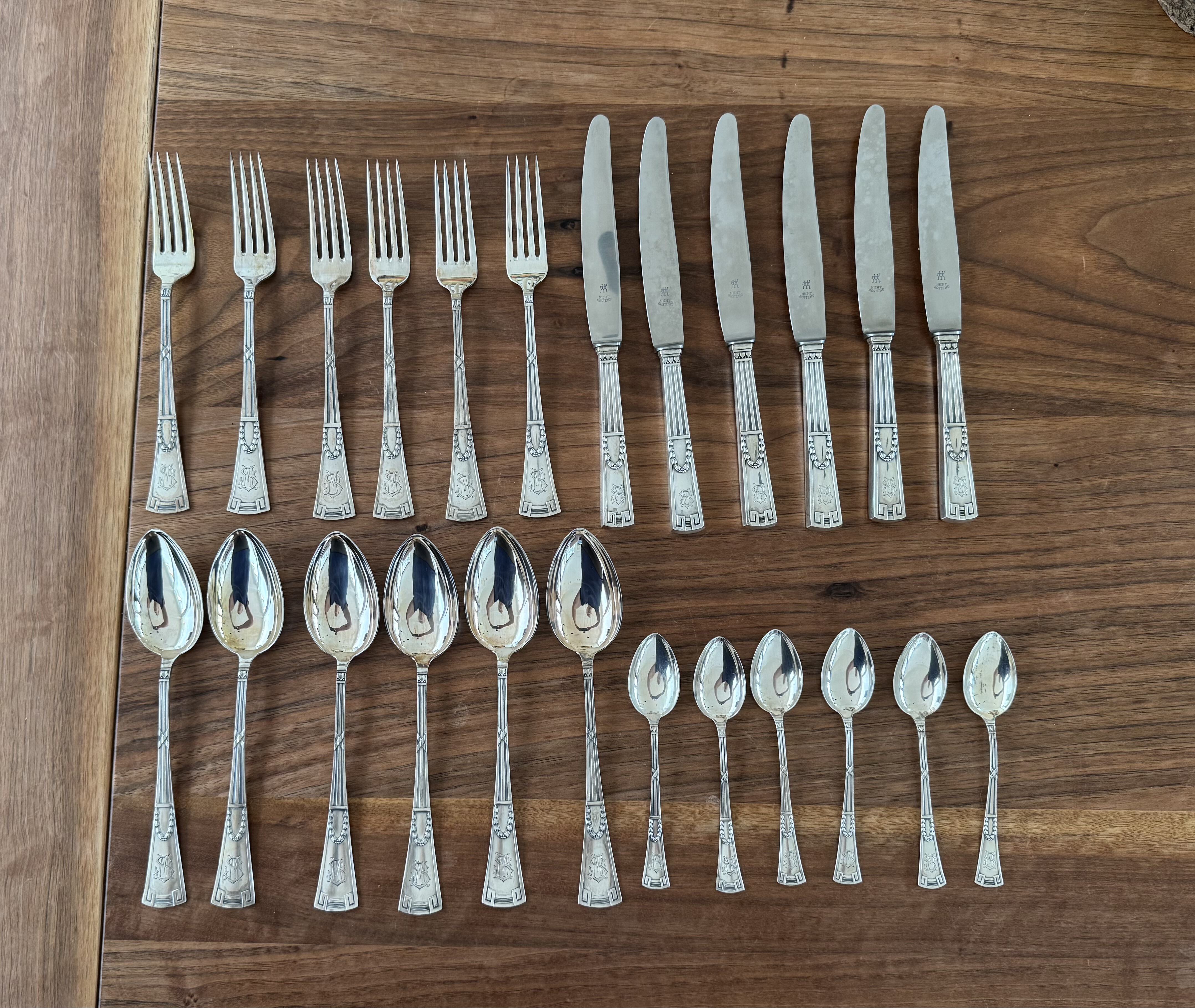 Silber-Besteck 24 teilig