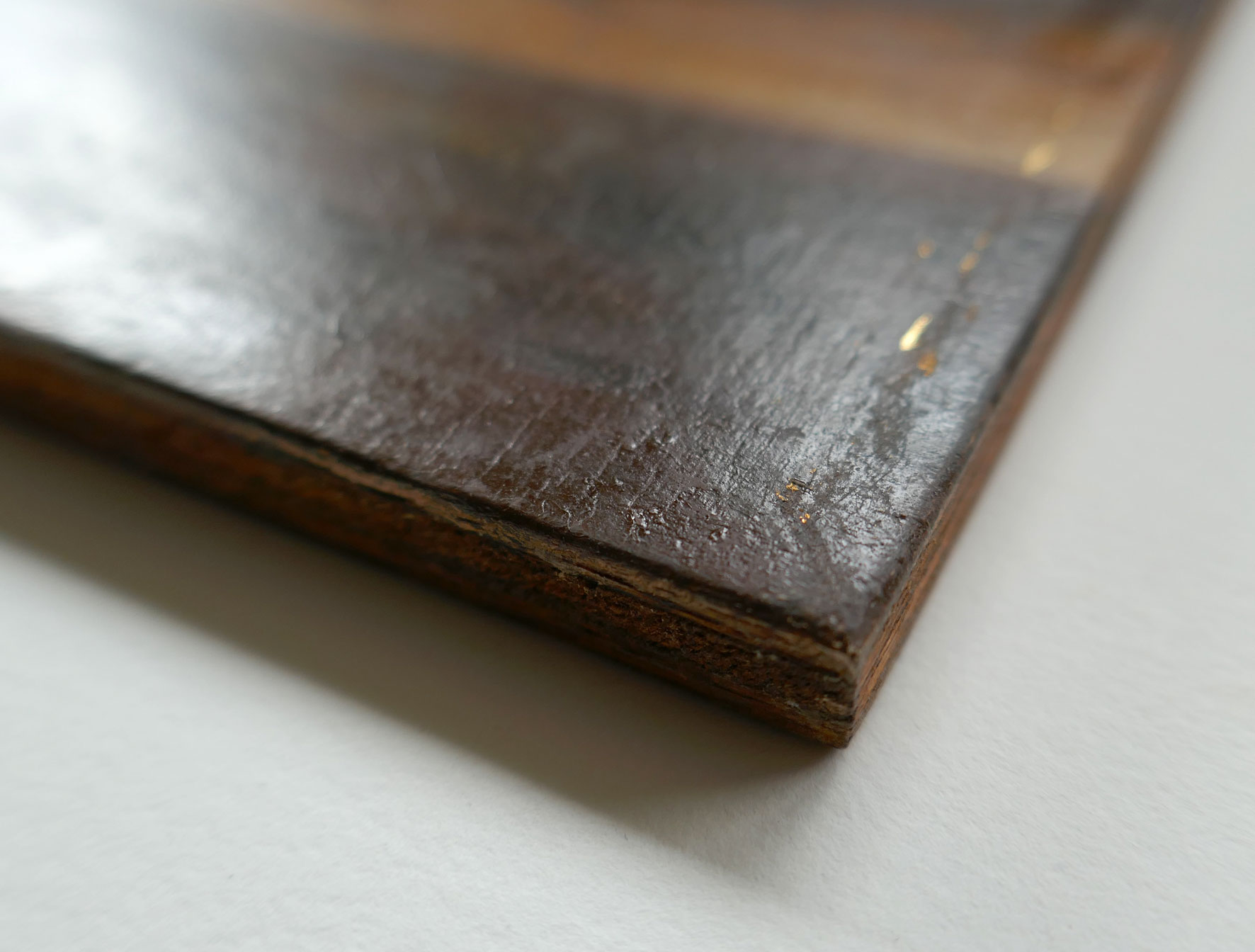 Der Maluntergrund (Holzplatte)