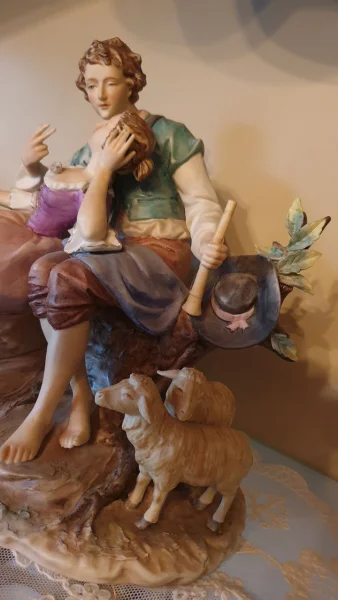 Große Figurine: Schäferpaar