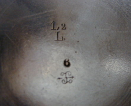unbekannter Stempel geschnorkel mit Pfeil nach rechts