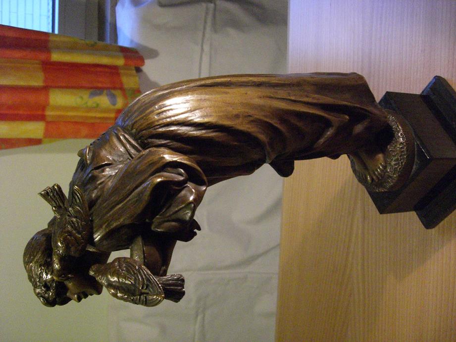 gebückte Frau