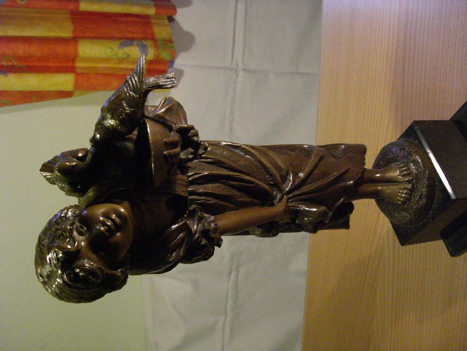 gebückte Frau