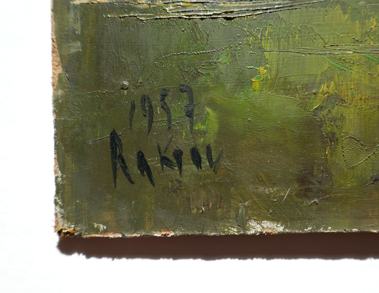 Die Signatur mit Datierung