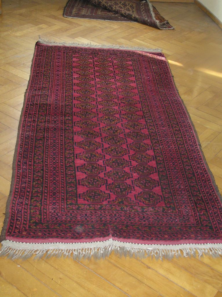 Teppich rot ca. 210 x 100 cm