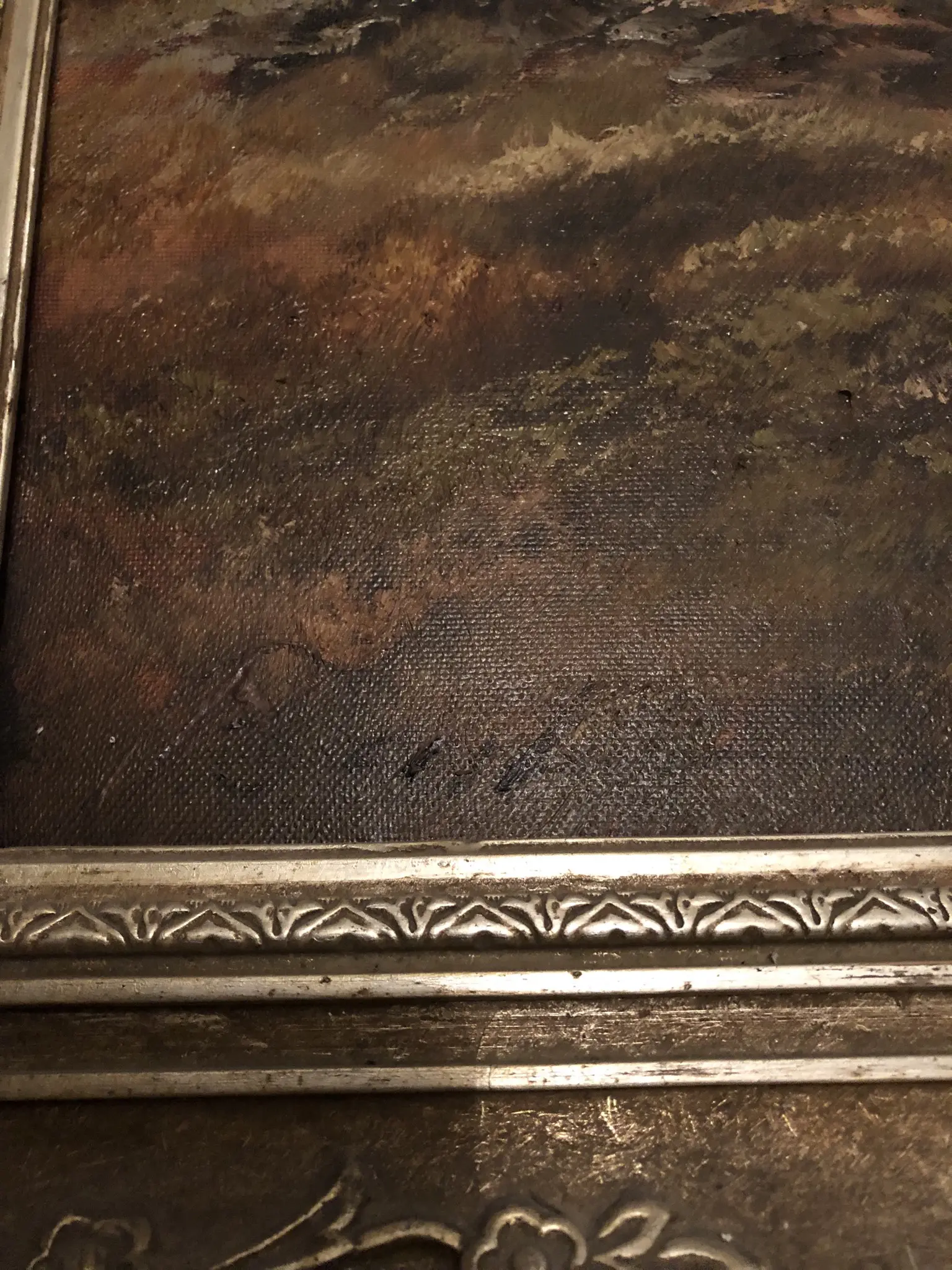 Kaum leserliche Signatur