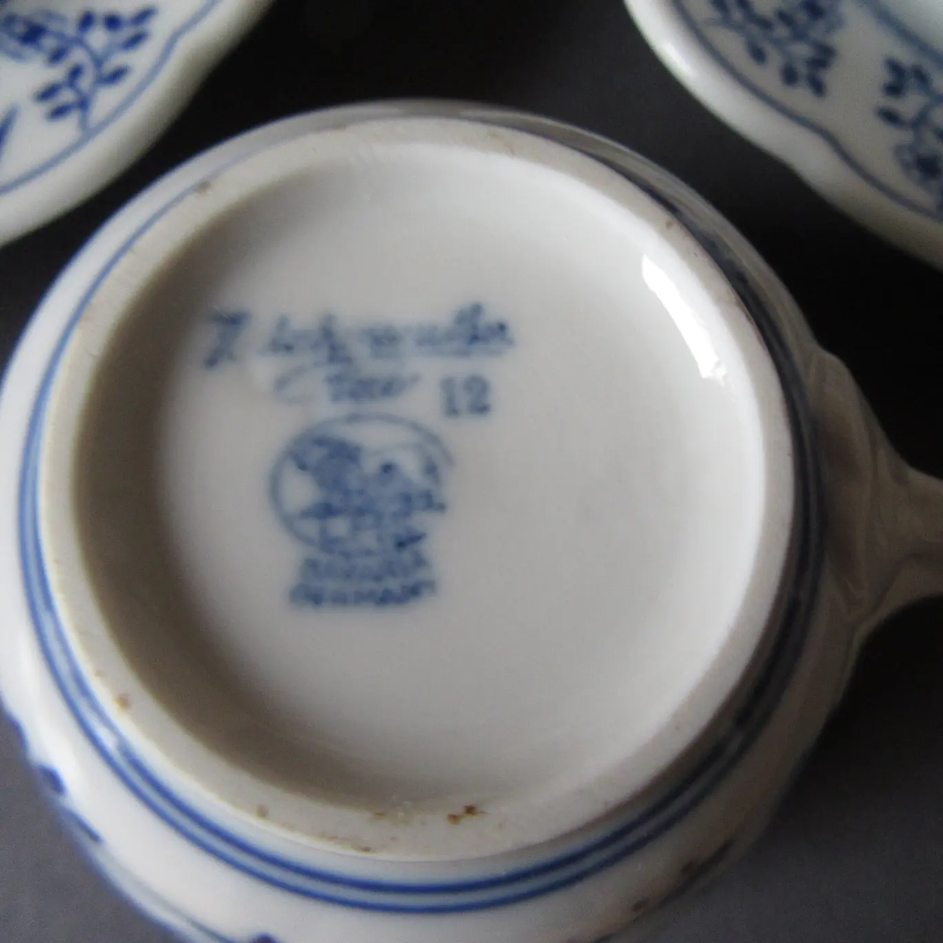 Tasse Markung, blau Unterlasur