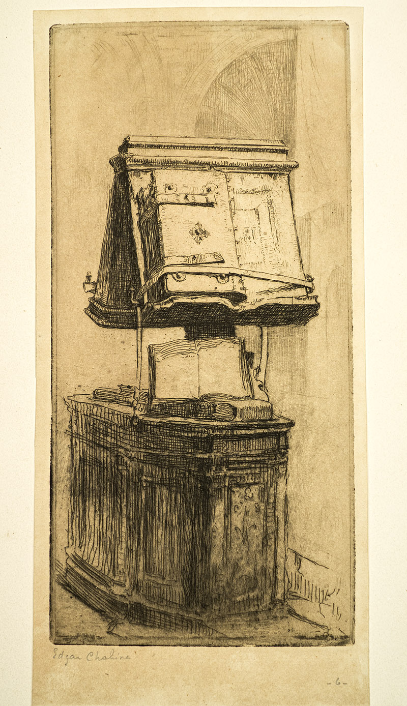 Zeichnung von Edgar Chahine