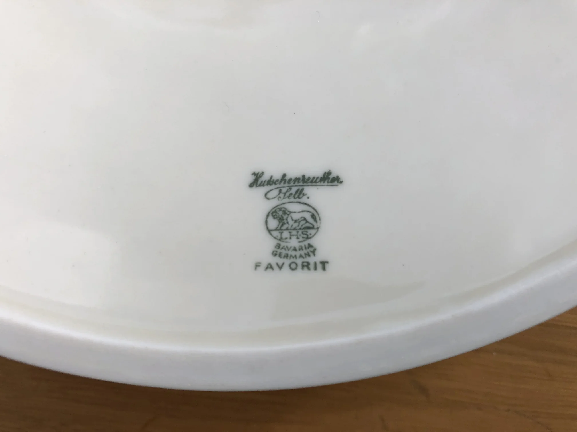 Stempel auf der Suppenschüssel