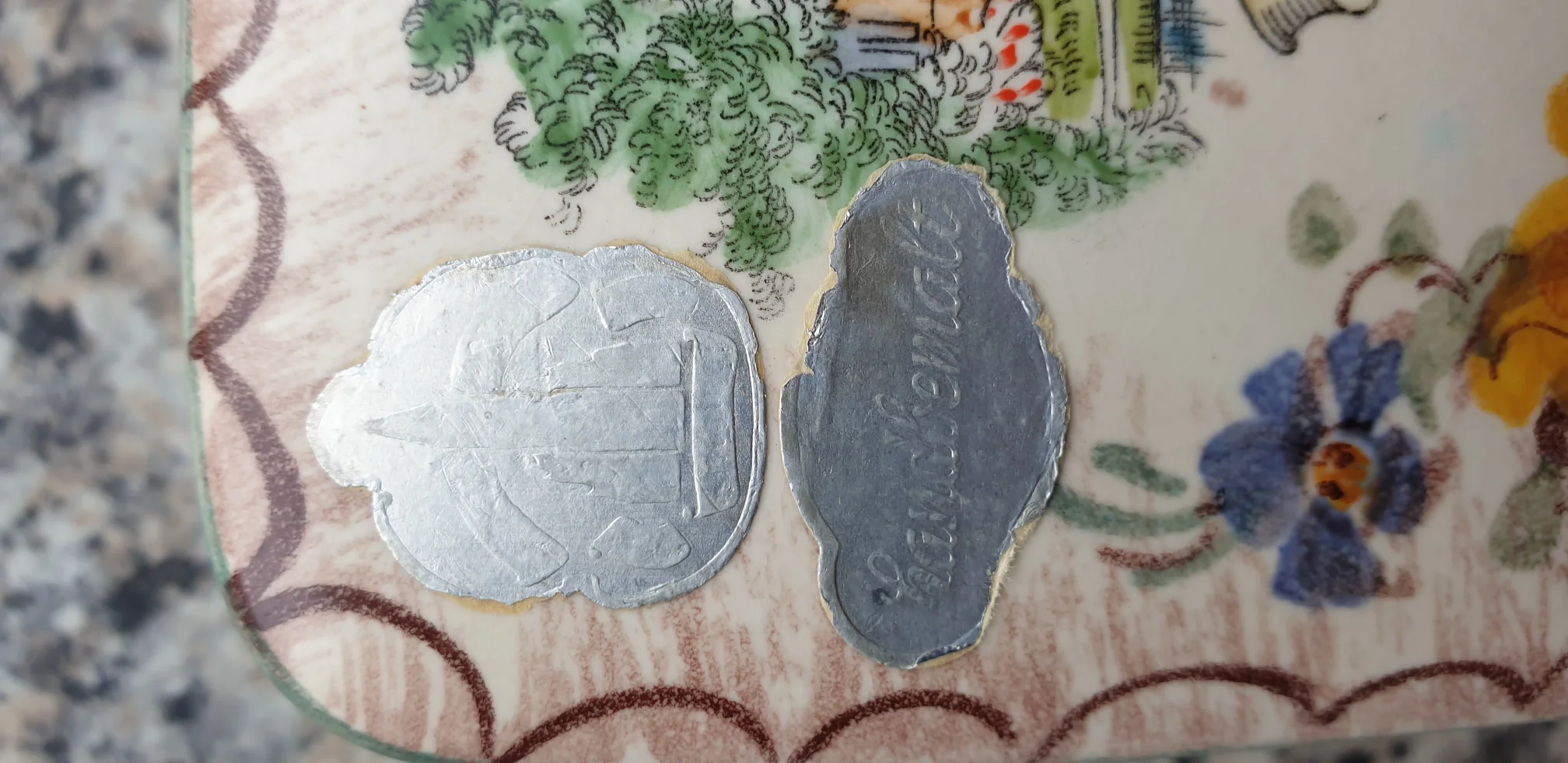 Aufkleber Handbemalt