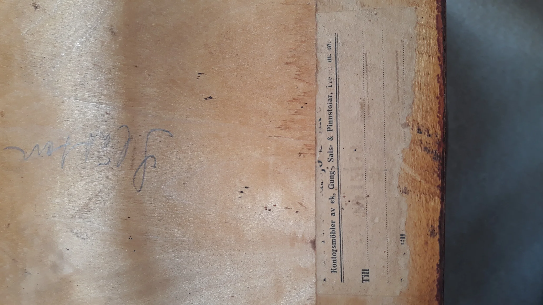 Papierschild