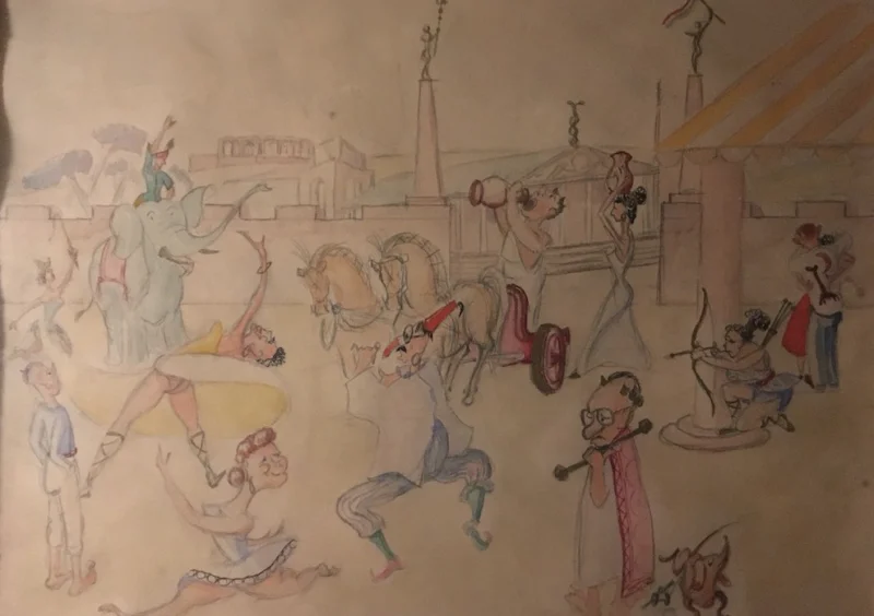 Zirkus Parade Unterschrift