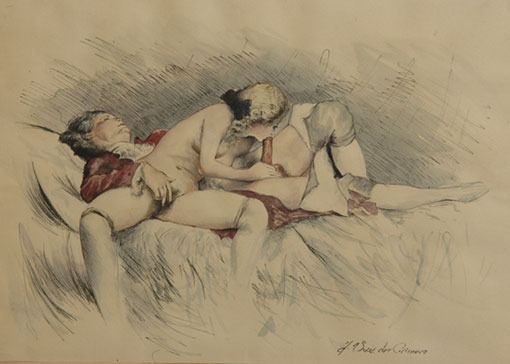 Erotik Aquarelle Bild