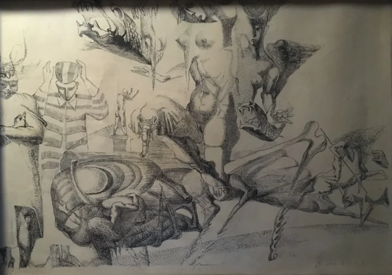 Surrealistisch Russische Zeichnung