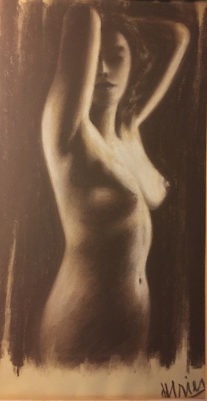 Erotik Zeichnung Kohle