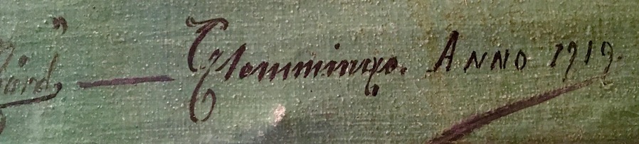 1919 Oil auf Leinwand