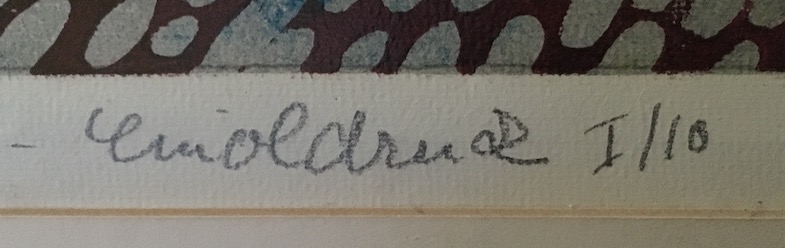 Landschaft Ölfarbendruck