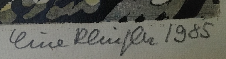 Landschaft Ölfarbendruck