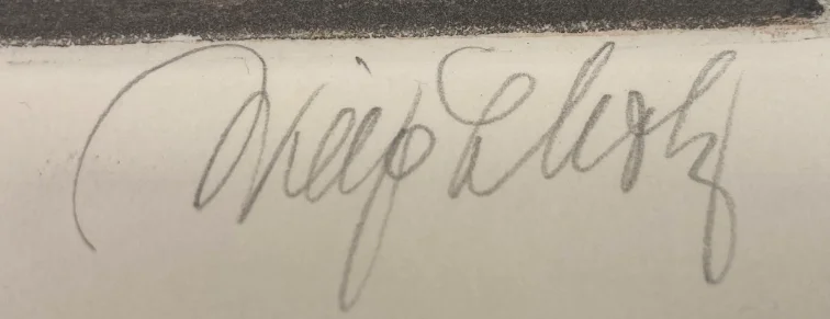 München Frauentürme, Farbradierung 1