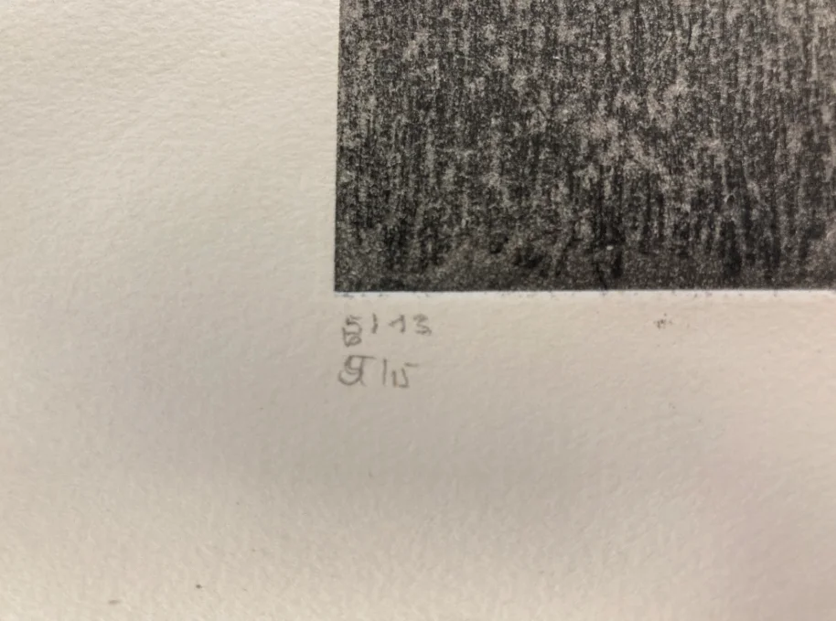 Radierung 3 unten links