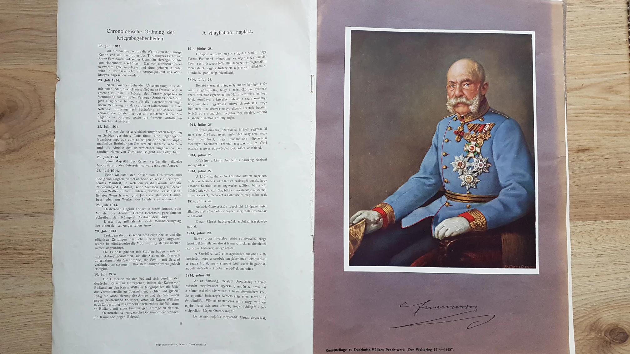 Kunstebilage und Magazinseite