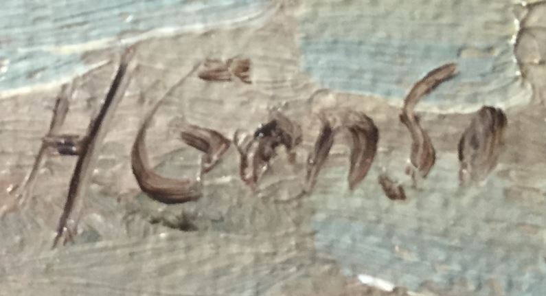 Unterschrift des Künstlers links unten!