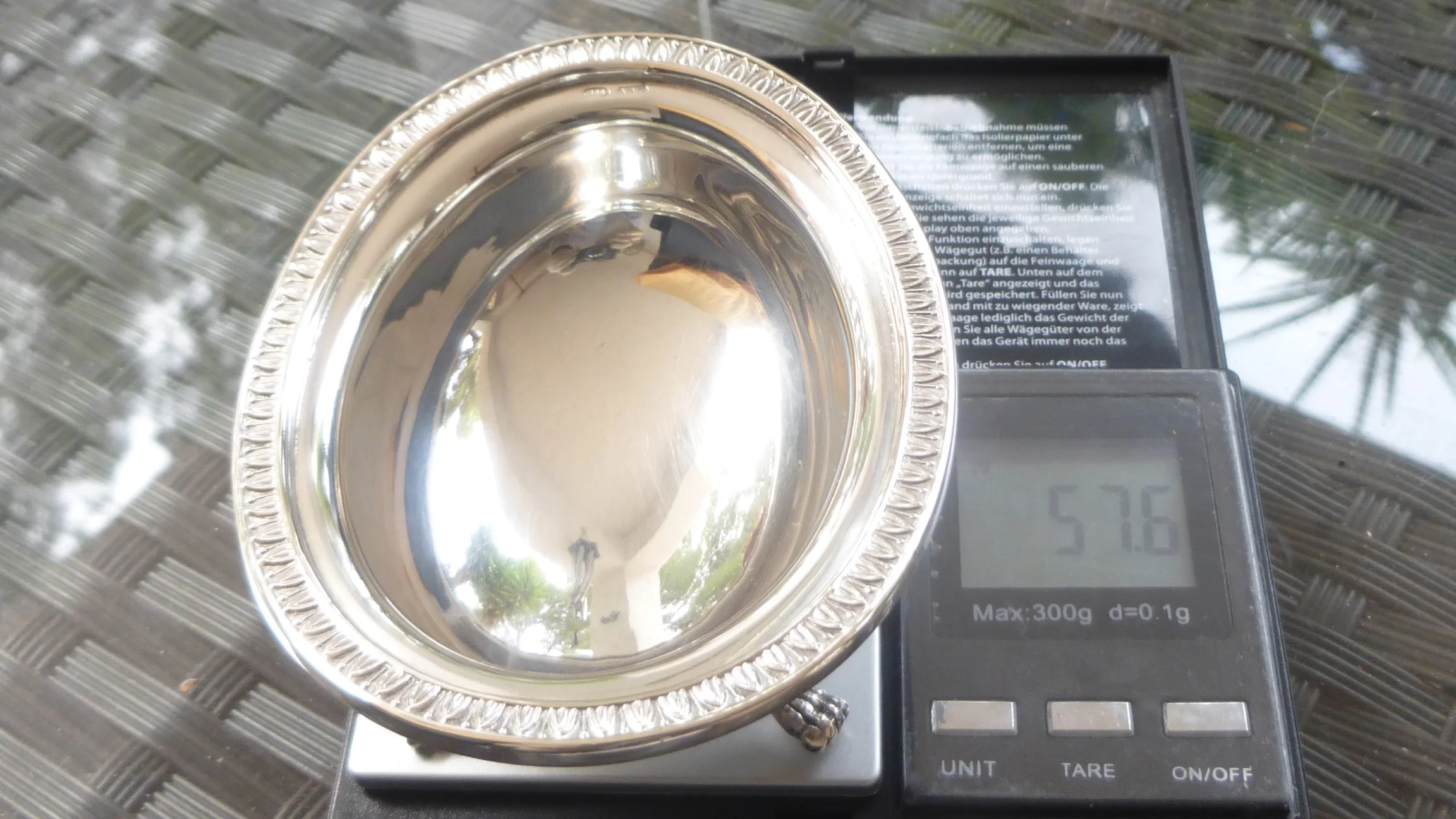 Waage 57,6 g