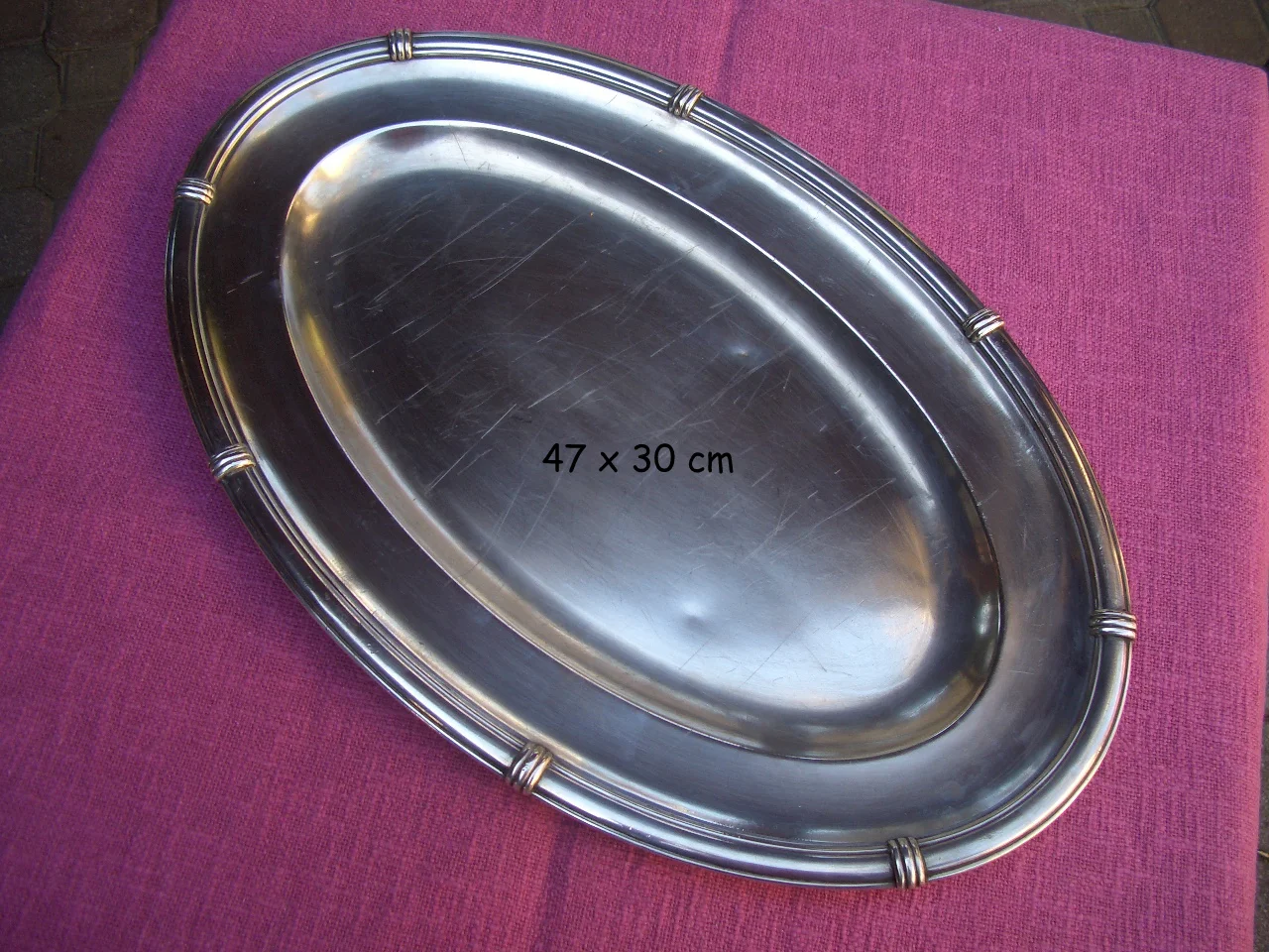 Servierplatte ohne Haube, 47 x 30 cm