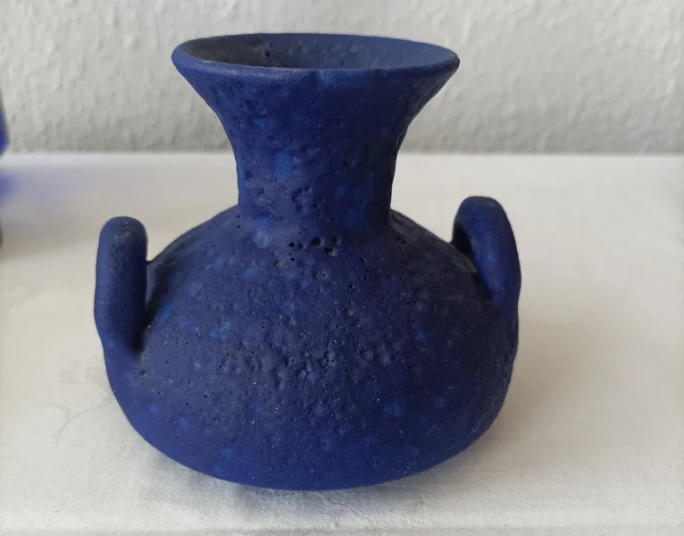 KERAMIK Doppelhenkel Vase blau_2.jpg