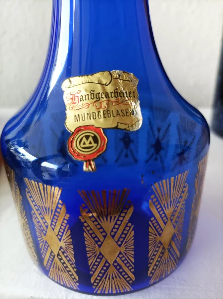 GLAS DE Blaue Glasvase Golddekor - Marsberger G_2.jpg